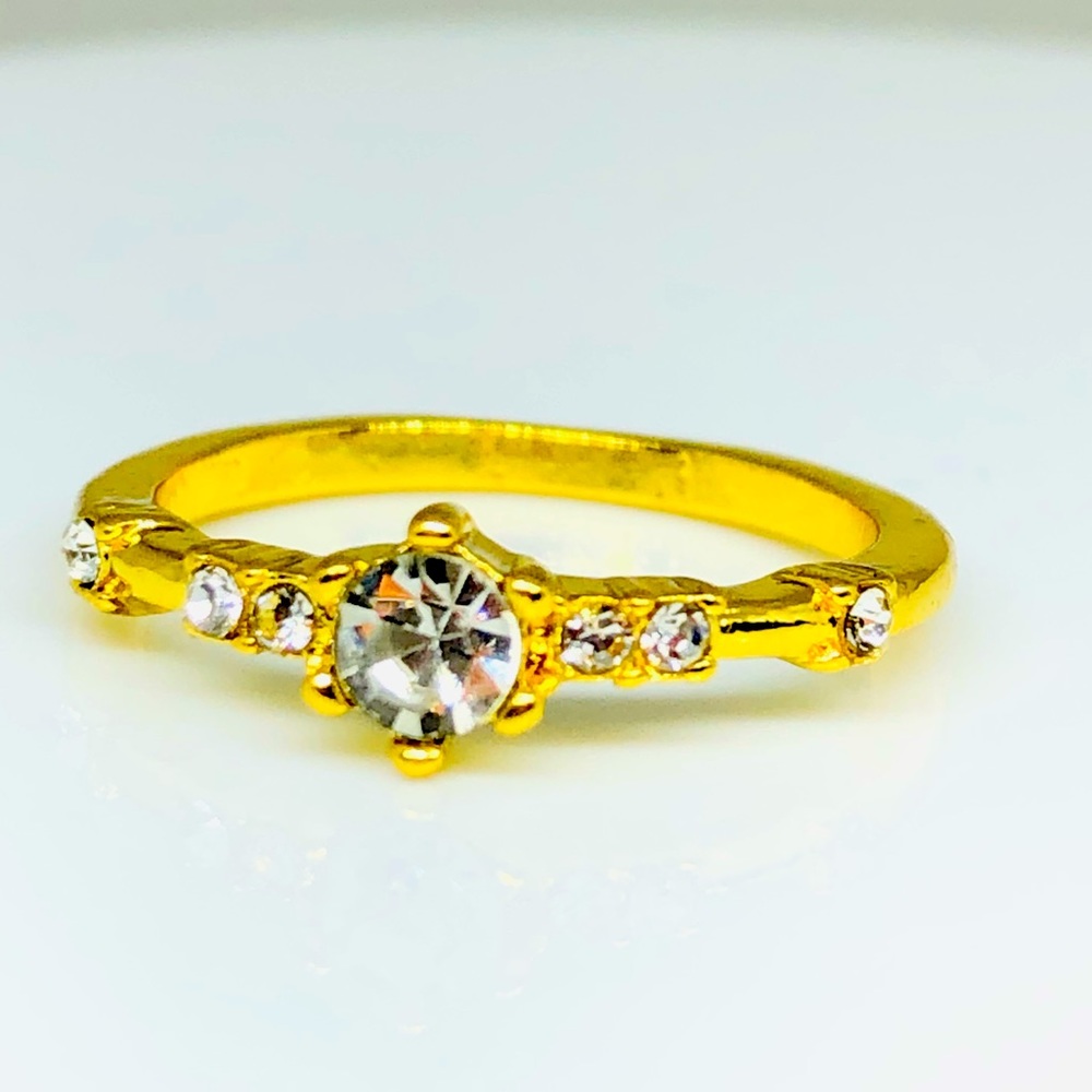 18kyellow Gold Filled Petite Stackable Ring - image 1